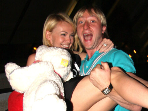 Яна Рудковская и Евгений Плющенко